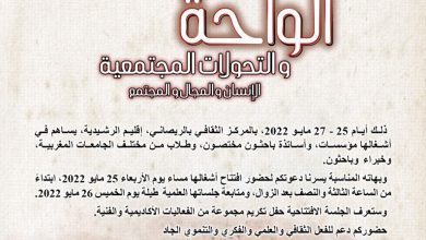 الواحة والتحولات الاجتماعية
