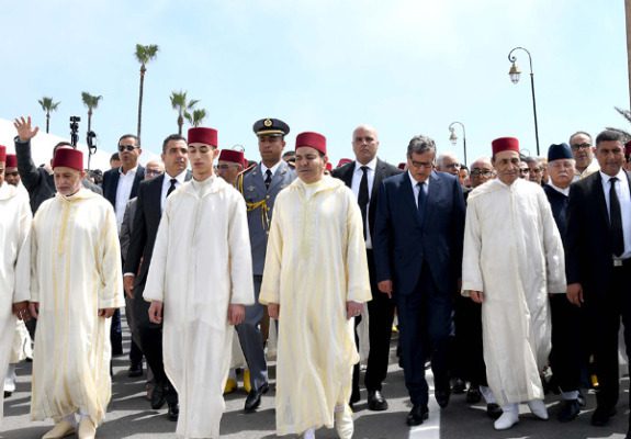 تشييع جثمان الراحل عبد الواحد الراضي بحضور صاحب السمو الملكي ولي العهد الأمير مولاي الحسن وصاحب السمو الملكي الأمير مولاي رشيد