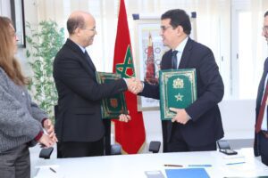 توقيع بروتوكول اتفاق بين الوكالة المغربية للأدوية والمنتجات الصحية والوكالة الوطنية لتقنين الأنشطة المتعلقة بالقنب الهندي بشأن مساطر تسجيل المنتجات الصحية القائمة على القنب الهندي. | MCG24 | موقع إلكتروني مغربي شامل متجدد على مدار الساعة Image