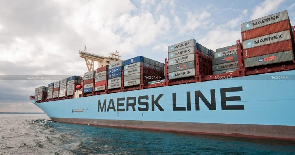 maers | MCG24 | موقع إلكتروني مغربي شامل متجدد على مدار الساعة Maersk Line cargo ship with stacked shipping containers on the deck at sea under a partly cloudy sky
