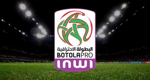 inwi_botola_131220 | MCG24 | موقع إلكتروني مغربي شامل متجدد على مدار الساعة Botola Pro INWI league logo centered on a football stadium field.