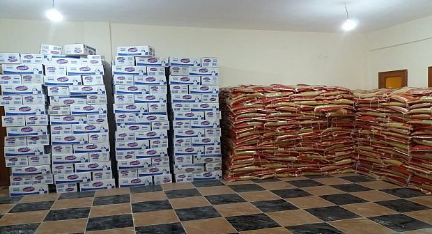 توفير المواد الغذائية للأسر المعوزة