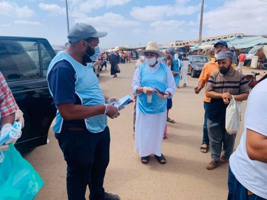 أبي الجعد: توزيع 13 ألف و600 كمامة على 33 جمعية مدنية