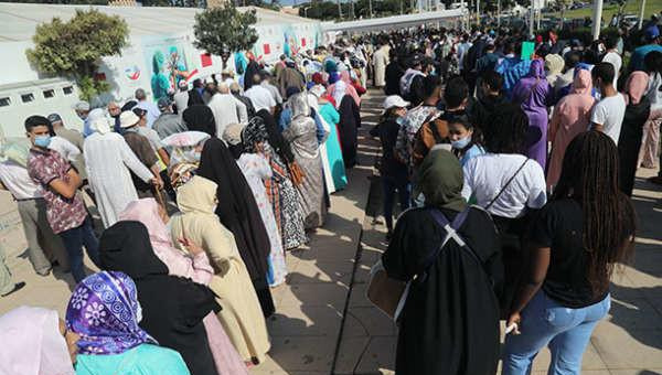Centre-de-Vaccination-de-Sale-إقبال مكثف على مراكز التلقيح | MCG24 إقبال مكثف على مراكز التلقيح
