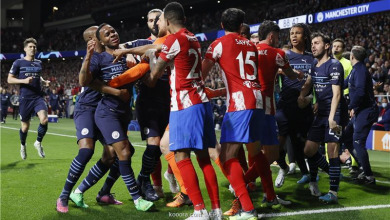 أتلتيكو مدريد مهدد بعقوبة جديدة بعد أحداث مباراته مع مانشستر سيتي | MCG24 | موقع إلكتروني مغربي شامل متجدد على مدار الساعة أتلتيكو مدريد مهدد بعقوبة جديدة بعد أحداث مباراته مع مانشستر سيتي