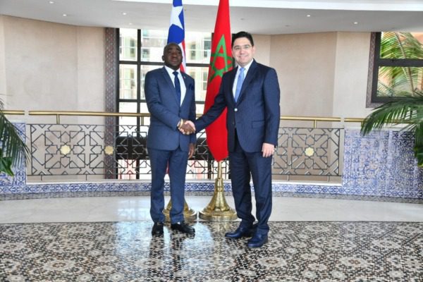 Nasser Bourita s'est entretenu, aujourd'hui à Rabat, avec son homologue libérien, M. Dee-Maxwell Saah Kemayah Sr | MCG24 | موقع إلكتروني مغربي شامل متجدد على مدار الساعة Nasser Bourita s'est entretenu, aujourd'hui à Rabat, avec son homologue libérien, M. Dee-Maxwell Saah Kemayah Sr