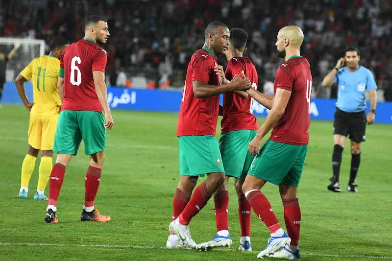 المنتخب الوطني المغربي يفوز على منتخب جنوب افريقيا