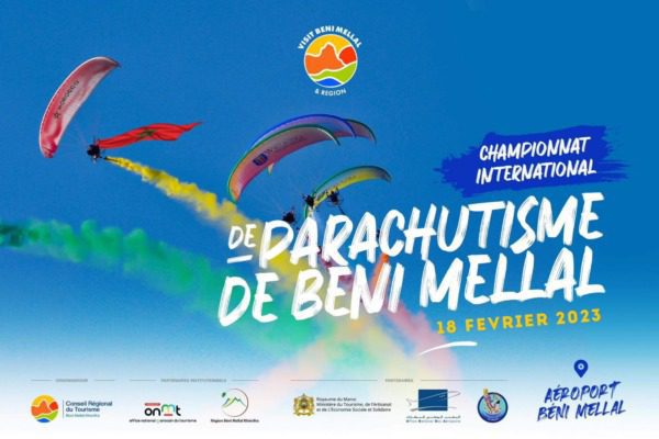 البطولة الدولية للقفز بالمظلات ببني ملال | MCG24 | موقع إلكتروني مغربي شامل متجدد على مدار الساعة البطولة الدولية للقفز بالمظلات ببني ملال