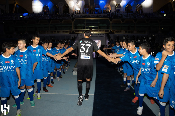 حفل استقبال تاريخي لنيمار وبونو ومالكوم مع نادي الهلال السعودي