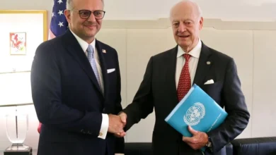 Boulos-di-mistura | MCG24 | موقع إلكتروني مغربي شامل متجدد على مدار الساعة مسعد بولس مستشار الرئيس الأمريكي يجدد دعم واشنطن لمبادرة الحكم الذاتي بالصحراء المغربية خلال لقائه مع ستافان دي ميستورا مبعوث الأمم المتحدة.