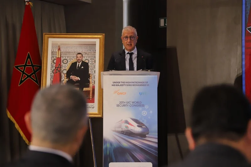 ONCF-congre-3 | MCG24 | موقع إلكتروني مغربي شامل متجدد على مدار الساعة محمد ربيع الخليع المدير العام لـ ONCF يتحدث في المؤتمر العالمي للأمن السككي بالرباط