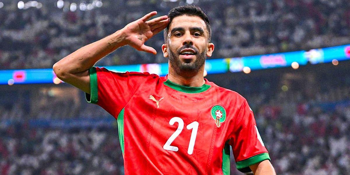 احتفال لاعبي المغرب بعد الفوز على السعودية في كأس العرب 2025