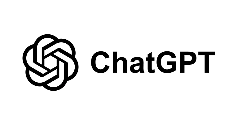 ChatGPT logo with an interwoven knot emblem and the word "ChatGPT" to the right.