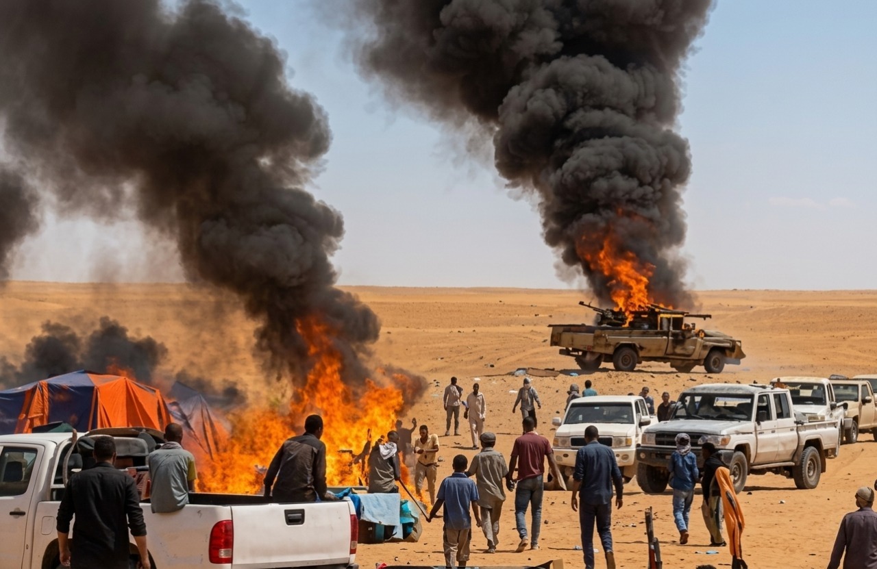 مخيمات تندوف تحترق