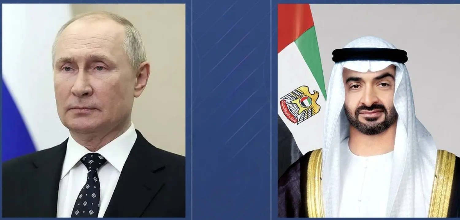 1000608_0jpeg | MCG24 | موقع إلكتروني مغربي شامل متجدد على مدار الساعة Split-screen image of two world leaders: a man in a suit on the left and a man in traditional Gulf dress on the right, with flags behind them.