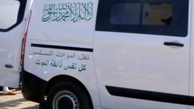 Capture-decran-2025-04-18-165922png | MCG24 | موقع إلكتروني مغربي شامل متجدد على مدار الساعة White van with Arabic inscriptions on the side, likely a Muslim funeral/ mortuary transport vehicle.