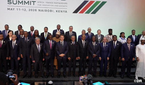 M Akhannouch_0 | MCG24 | موقع إلكتروني مغربي شامل متجدد على مدار الساعة Group portrait of world leaders in formal attire on stage at the Africa–France Summit in Nairobi, Kenya, May 11–12, 2026?