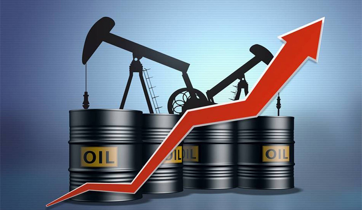 image-1-2 | MCG24 | موقع إلكتروني مغربي شامل متجدد على مدار الساعة Oil barrels and pumpjacks with a red upward arrow indicating rising oil prices