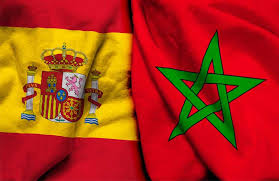 Spain and Morocco flags shown side by side, symbolizing relations between the two countries