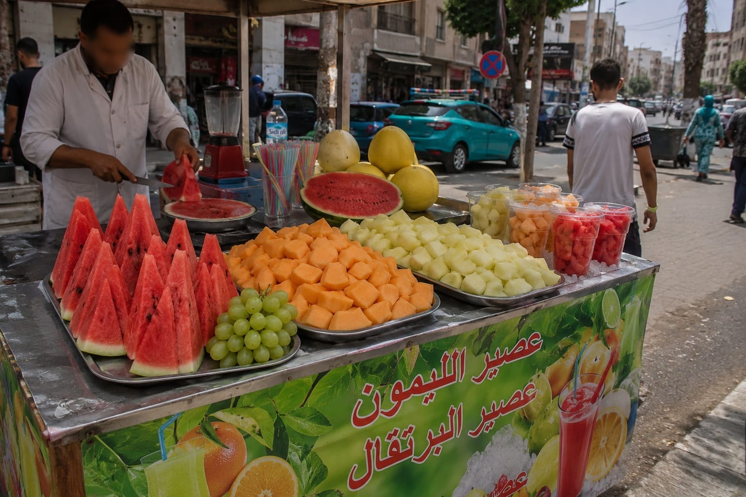 تقطيع الفواكه وبيعها في الطرقات "حماية الصحة ليست مسؤولية السلطات وحدها، بل يتحملها المستهلك كذلك" | MCG24 | موقع إلكتروني مغربي شامل متجدد على مدار الساعة تقطيع الفواكه وبيعها في الطرقات "حماية الصحة ليست مسؤولية السلطات وحدها، بل يتحملها المستهلك كذلك"
