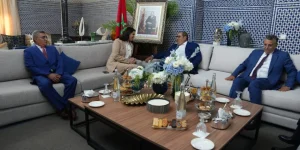 فاطمة الزهراء المنصوري وإدريس لشكر خلال مشاورات تشكيل الحكومة
